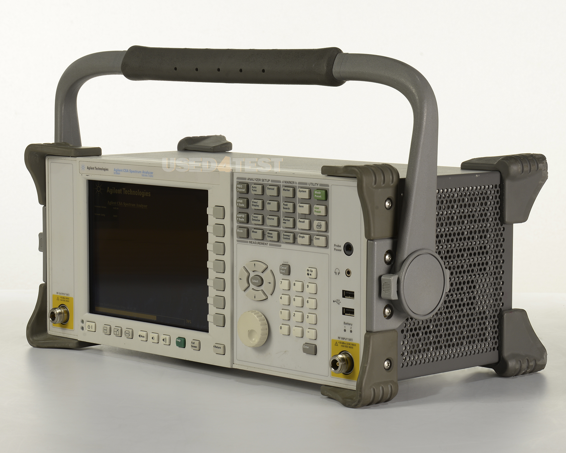 Анализатор спектра Agilent N1996A CSA
с диапазоном частот от 100 кГц до 3 ГГц
 

 В комплекте с опциями:


	503 - Frequency Range 100 kHz - 3 GHz
	P03 - Preamplifier, 3 GHz


 Стоимость указана в Рублях DDP Москва по безналичному расчету включая НДС 20%
