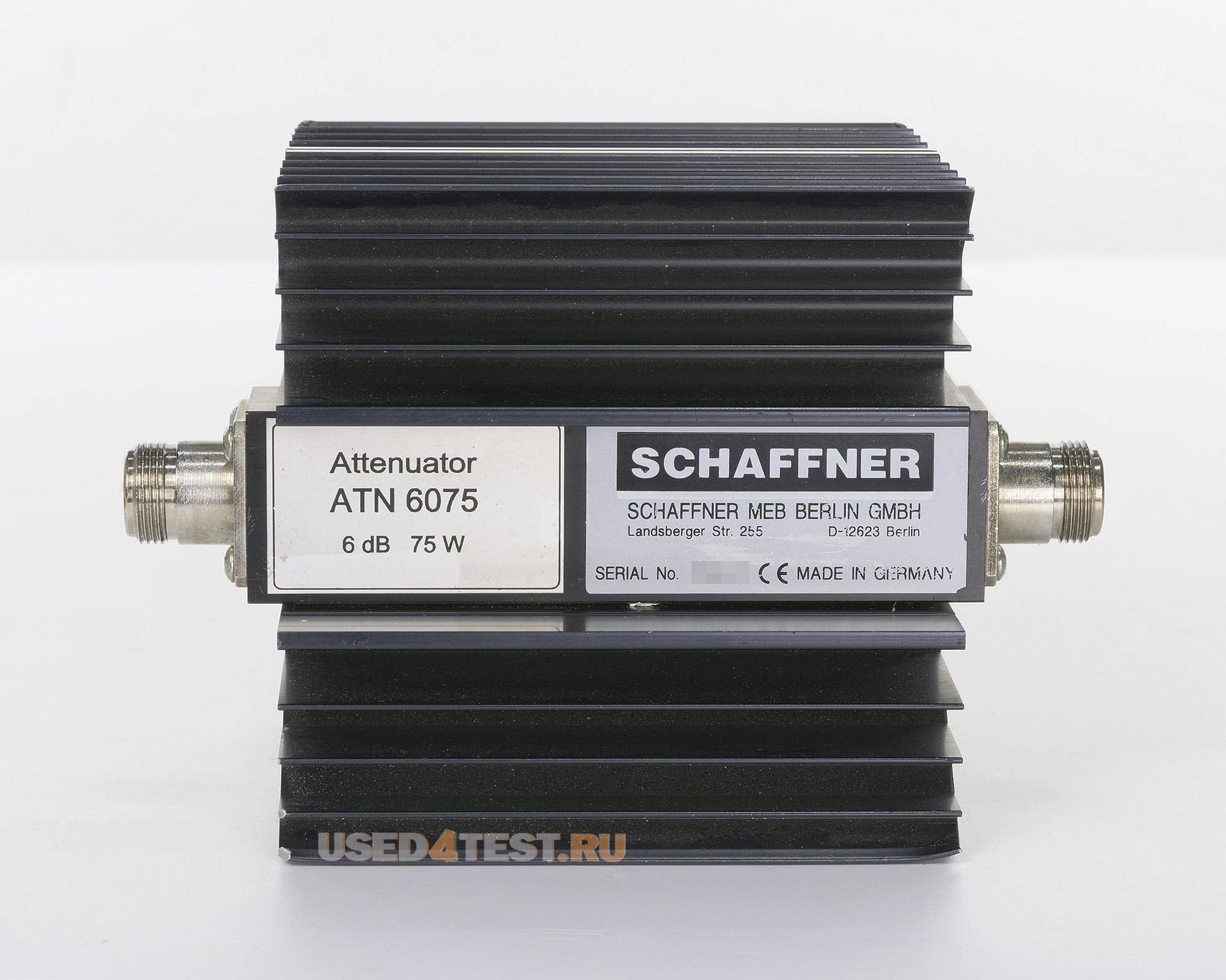 Аттенюатор Schaffner ATN 6075
с диапазоном от 0 до 1 ГГц,вносимое затухание 6 дБ,мощность 75 Вт

 Стоимость указана в Рублях DDP Москва по безналичному расчету включая НДС 20%
