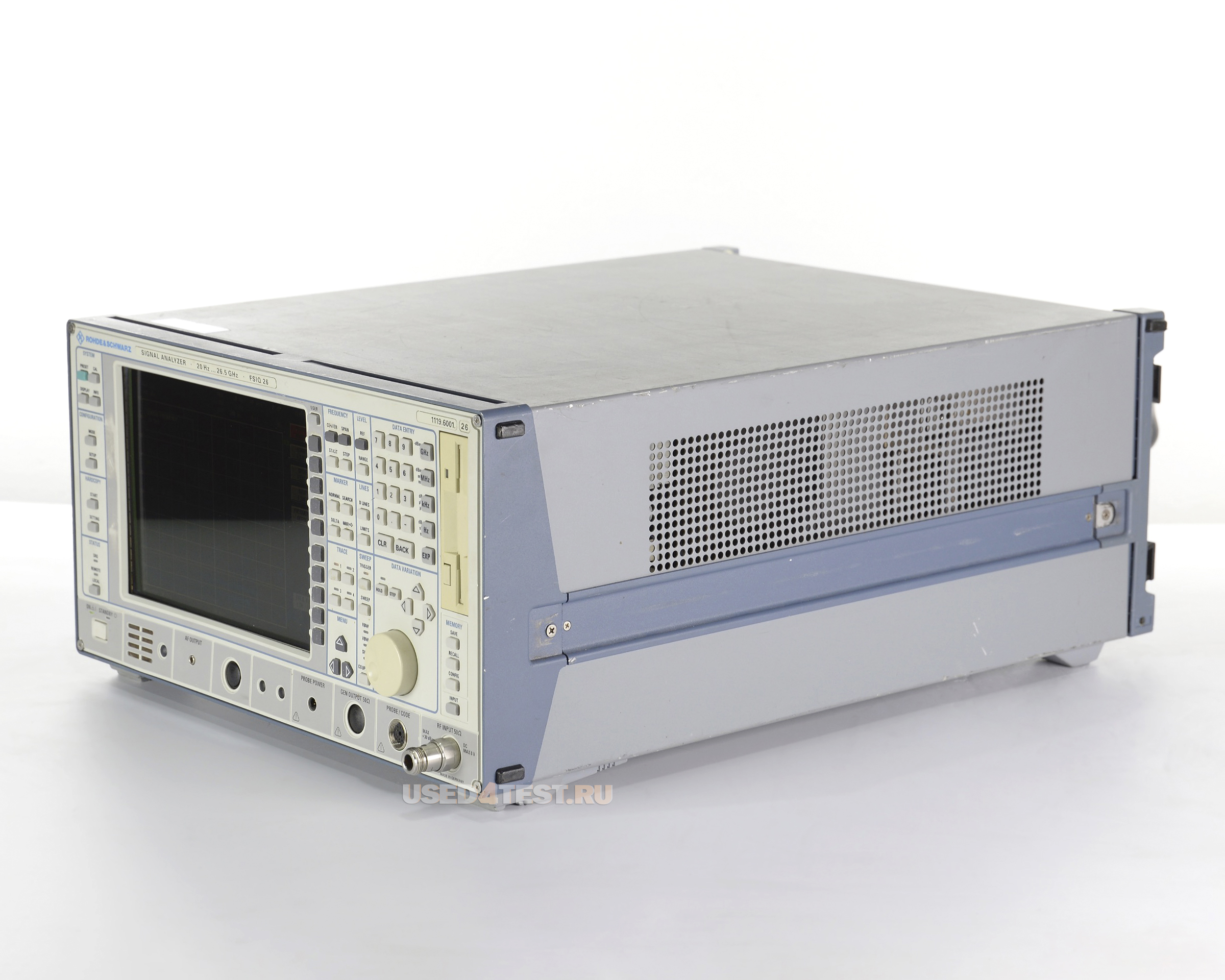 Анализатор спектра Rohde & Schwarz FSIQ 26
 с диапазоном частот от 20 Гц до 27 ГГц
 

 В комплекте с опциями: 


	R&S FSE-B4 - Low Phase Noise
	R&S FSE-B5 - FFT-Bandwidth 1Hz - 1 kHz
	R&S FSE-B7 - Vector Signal Analysis
	R&S FSE-B16 - Ethernet Interface, 15-contact AUI connector


 Стоимость указана в Рублях DDP Москва по безналичному расчету включая НДС 20%
