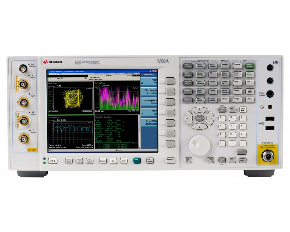 Анализатор сигналов MXA Keysight N9020A
 с диапазоном частот от 10 Гц до 3,6 ГГц

 В комплекте с опцией: 


	503 — Расширение диапазона частот от 10 Гц до 3,6 ГГц

