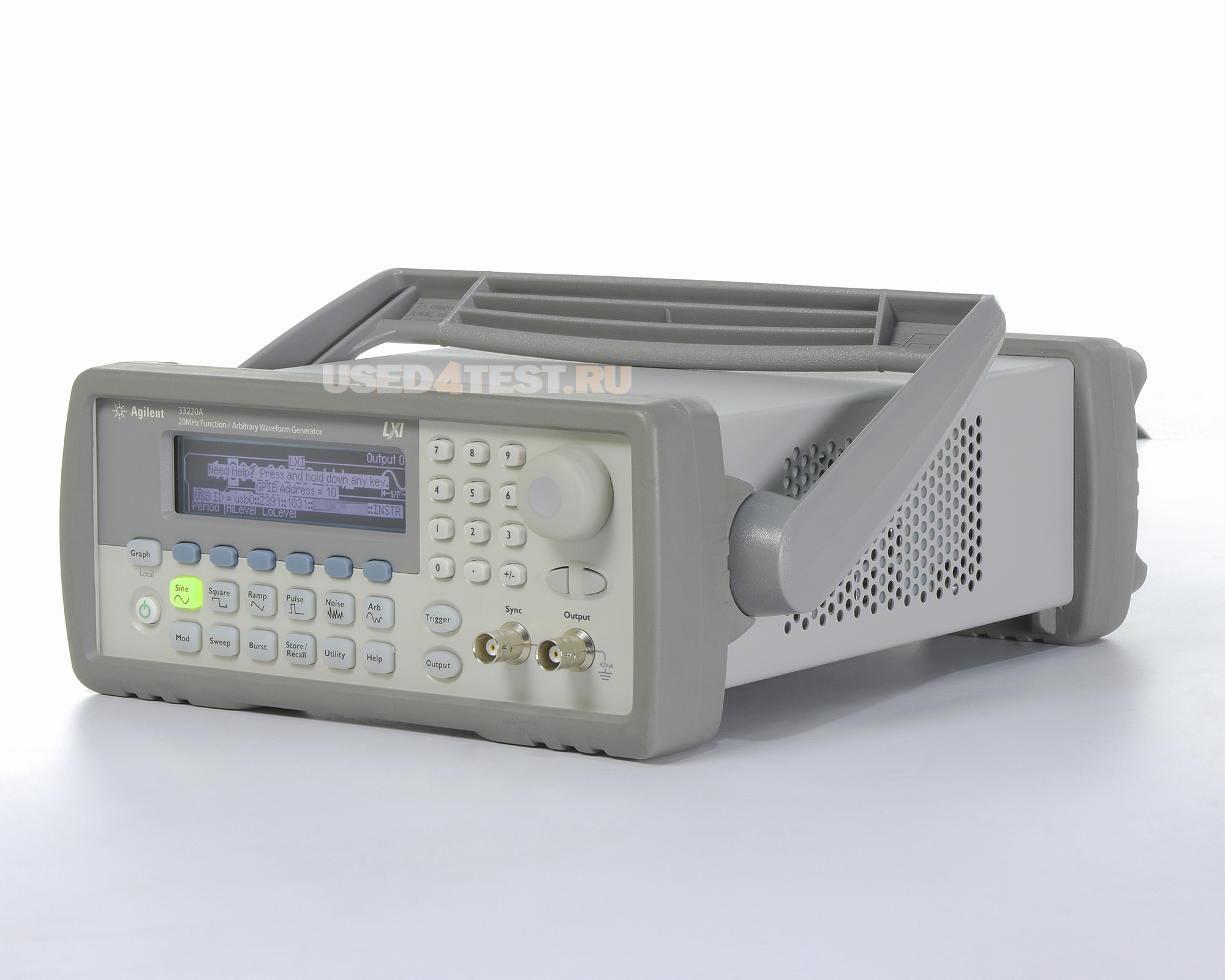 Генератор сигналов стандартной/произвольной формыAgilent 33220Aс диапазоном от 1 мкГц до 20 МГц