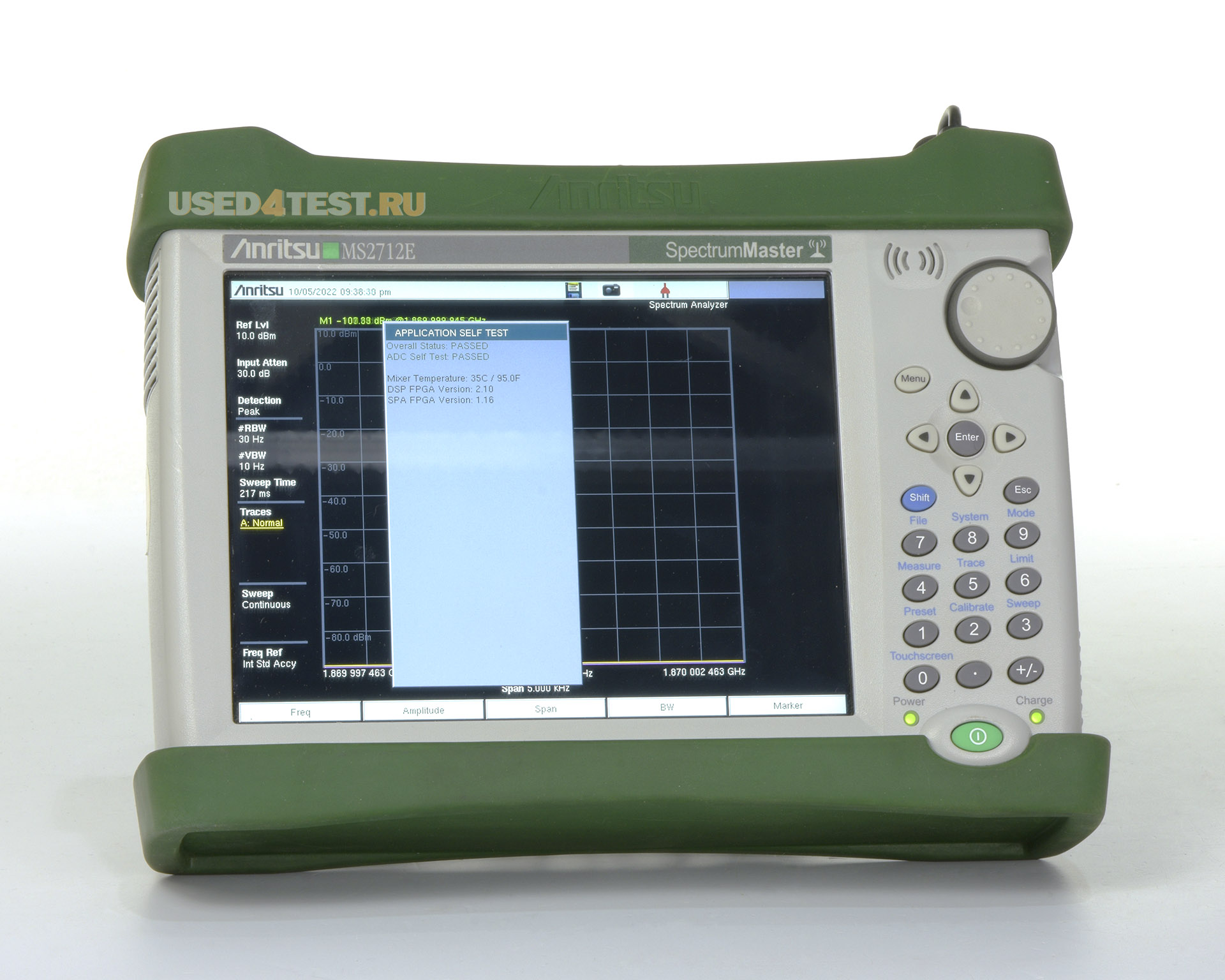 Портативный анализатор спектра Spectrum Master Anritsu MS2712Eс диапазоном от 9 кГц до 4 ГГц
 Стоимость указана в Рублях DDP Москва по безналичному расчету включая НДС 20%
