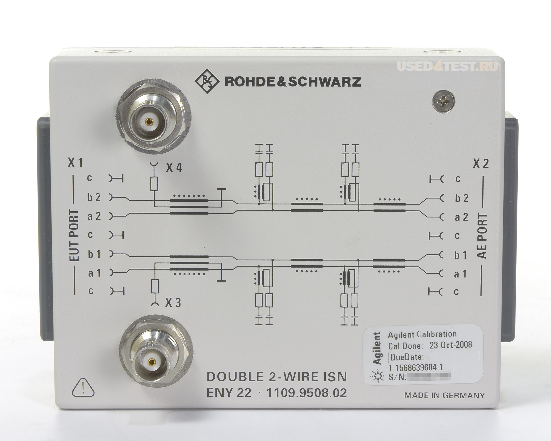 Эквивалент полного сопротивления сети связиRohde&Schwarz ENY22с диапазоном от 150 кГц до 80 МГц