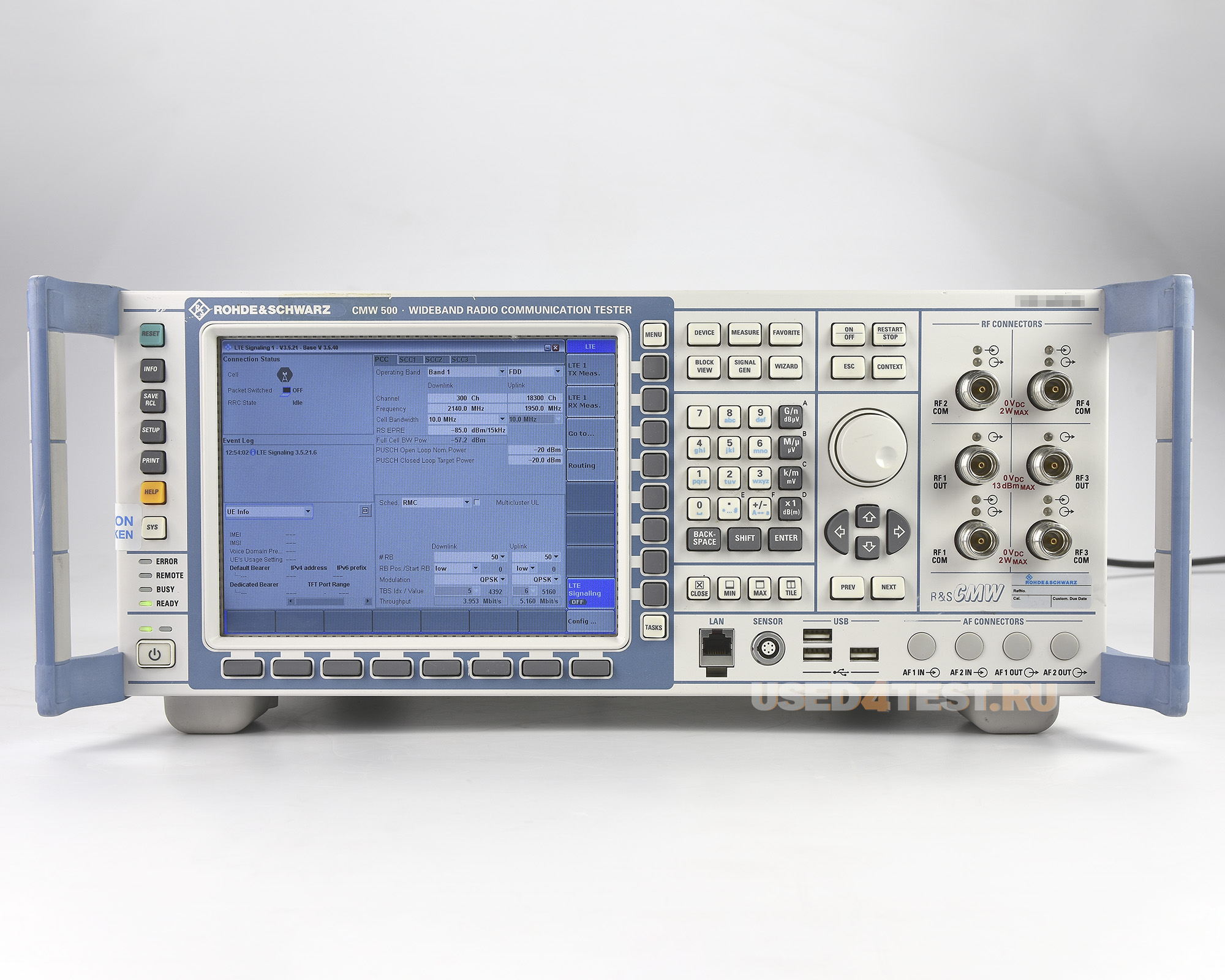 Широкополосный тестер радиосвязиRohde & Schwarz CMW500с диапазоном от 70 МГц до 3,3 ГГц