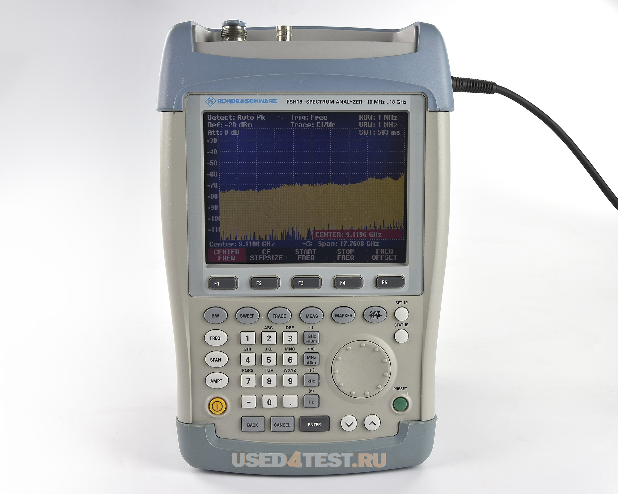 Портативный анализатор спектра
 Rohde&Schwarz FSH18
 с диапазоном частот от 10 МГц до 18 ГГц
 

 Стоимость указана в Рублях DDP Москва по безналичному расчету включая НДС 20%
