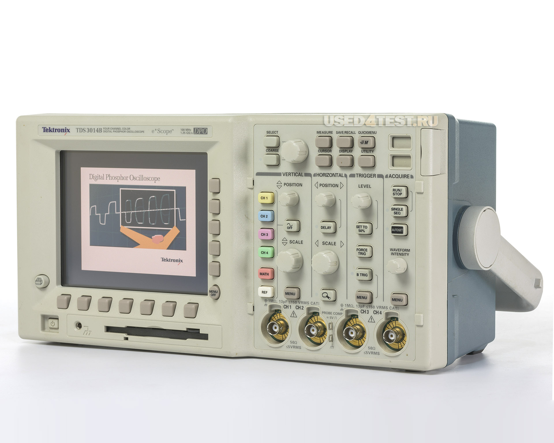 Цифровой осциллограф Tektronix TDS3014B
с полосой пропускания 100 МГц, 4 канала
 Стоимость указана в Рублях DDP Москва по безналичному расчету включая НДС 20%
