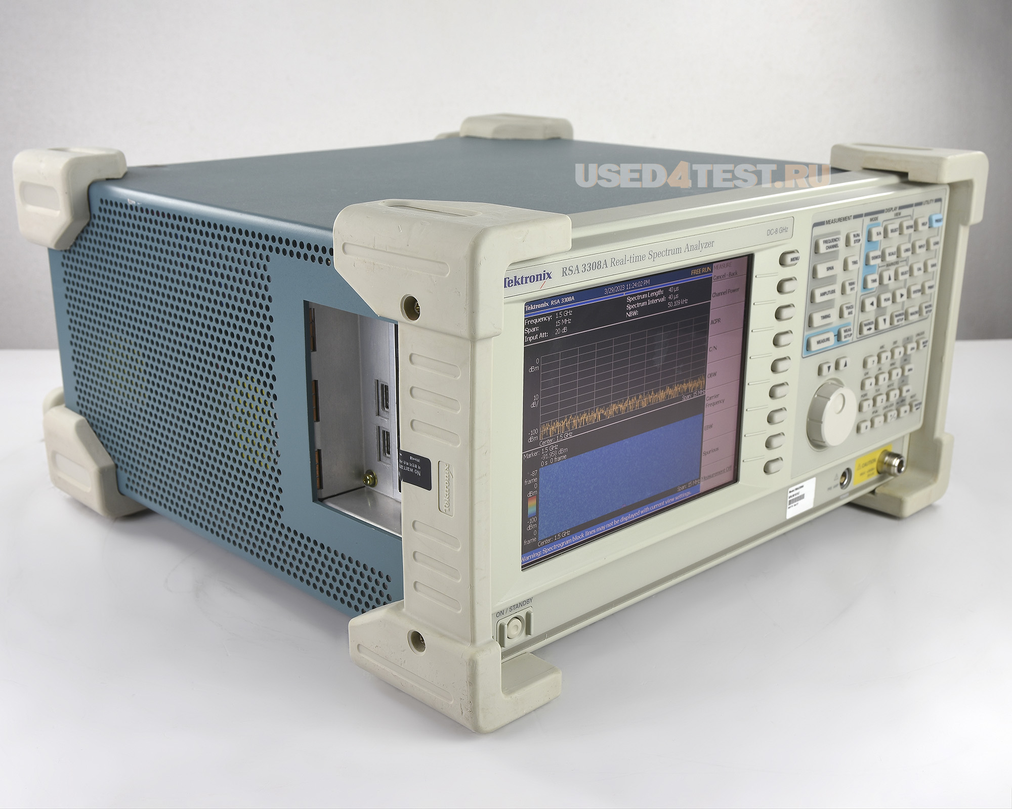 Анализатор спектра реального времениTektronix RSA3308Aс диапазоном DC — 8 ГГц 
 

 В комплекте с опциями: 


	02 — память на 65,5 млн. выборок, синхронизация по частотной маске
	21 — программное обеспечение для расширенного набора измерений

 

 Стоимость указана в Рублях DDP Москва по безналичному расчету без НДС
