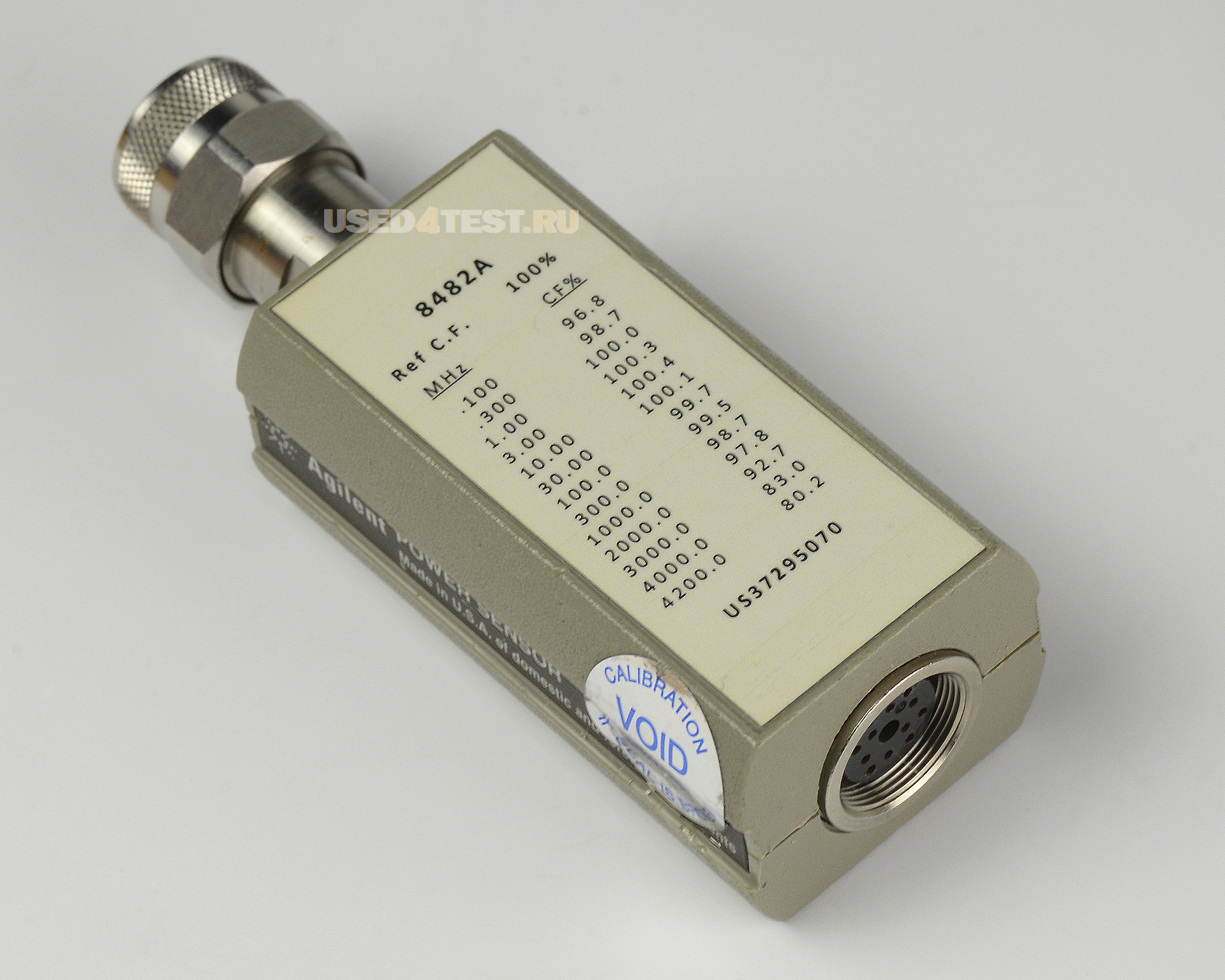 Датчик мощности Agilent 8482A серии 8480
с диапазоном от 100 кГц до 4,2 ГГц
 Стоимость указана в Рублях DDP Москва по безналичному расчету включая НДС 20%

