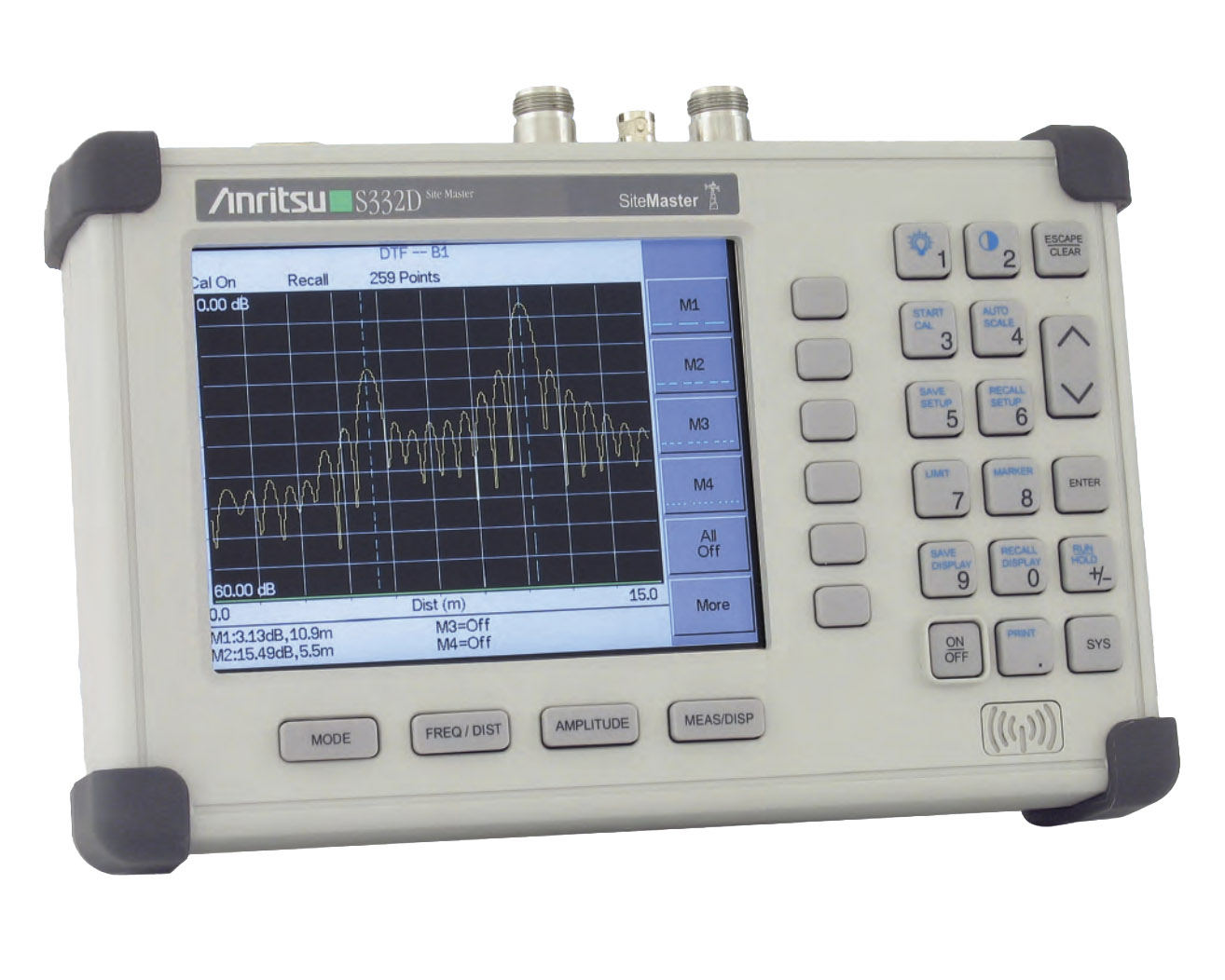 Anritsu Site Master S332Dпортативный анализатор АФУ до 4 ГГц / анализатор спектра до 3 ГГц
 

 В комплекте с опциями: 


	3 — Цветной дисплей
	19 — Высокоточный измеритель мощности
21 — Измеритель передачи
25 — Анализ интерференции (помех), спектрограмма
27 — Сканер каналов
29 — Измеритель мощности, не требует внешнего детектора
S332D/RUS — Русифицированный интерфейс прибора

 

 Стоимость указана в Рублях DDP Москва по безналичному расчету без НДС
