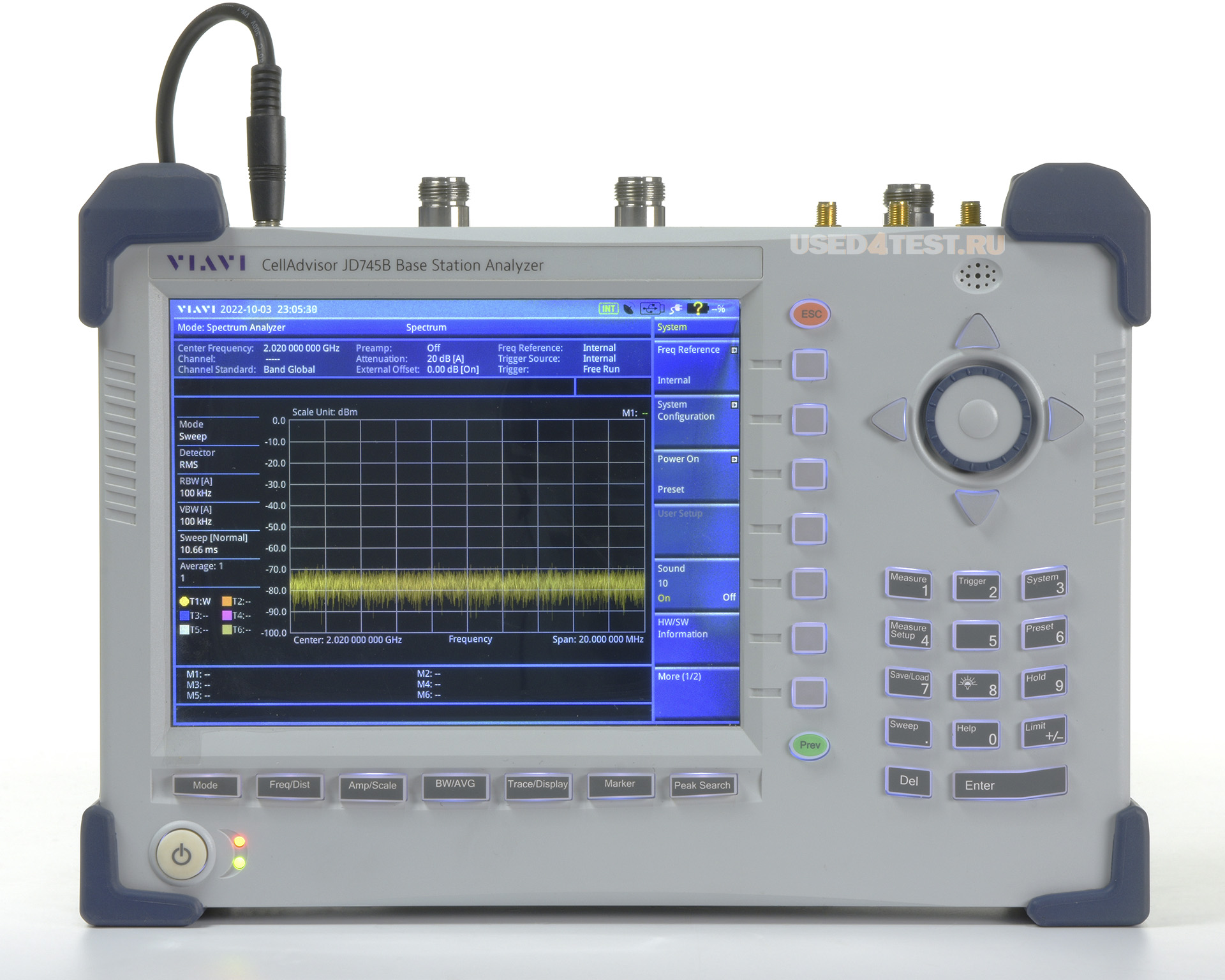 Анализатор базовых станций 
 VIAVI JD745B
 Анализатор спектра: 100 кГц - 4 ГГц

Анализатор АФУ: 5 МГц - 4 ГГц

Измеритель мощности: 10 МГц - 4 ГГц
 

 Стоимость указана в Рублях DDP Москва по безналичному расчету включая НДС 20%
