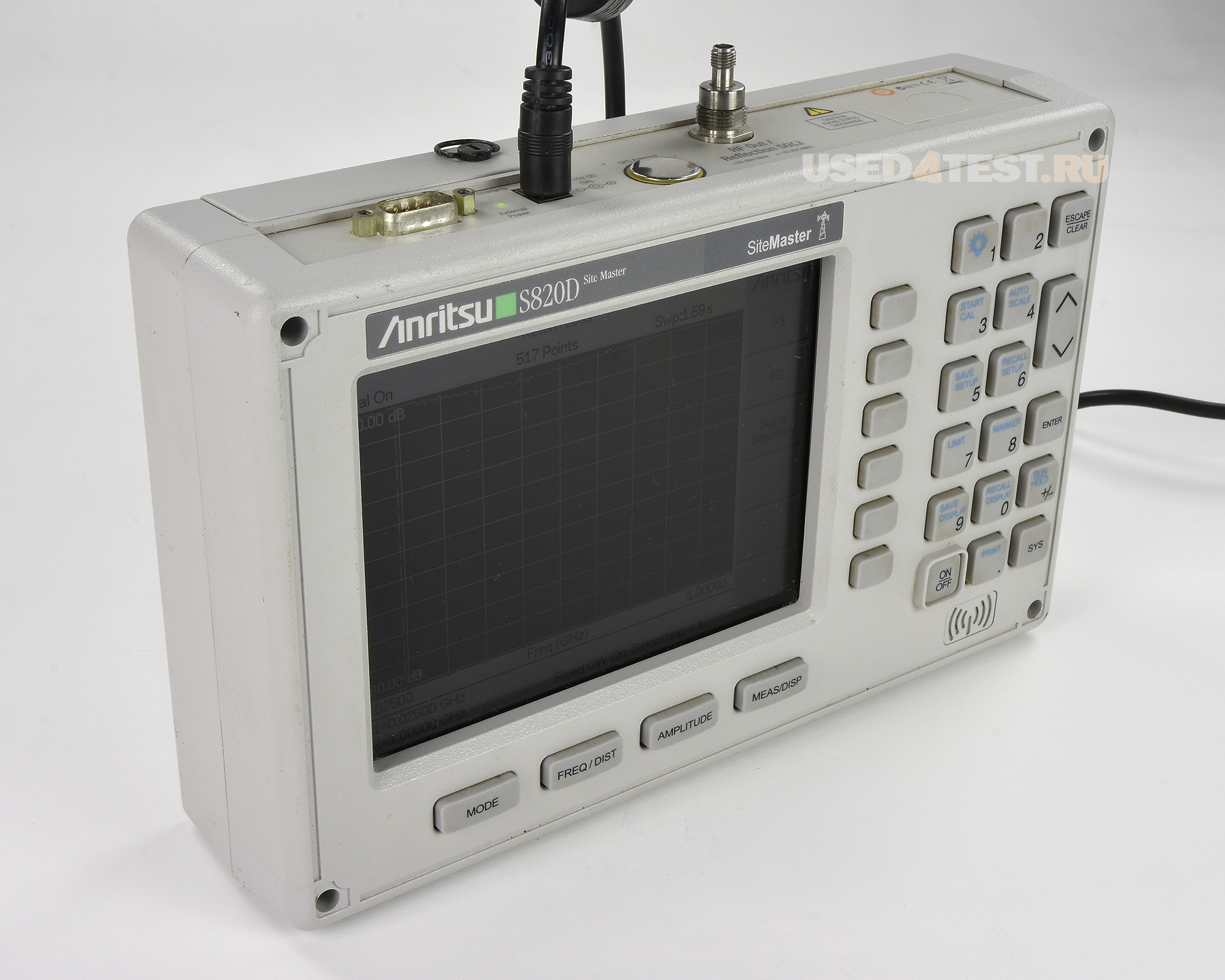 Портативный анализатор кабелей и антенн
 Anritsu Site Master S820D
 с диапазоном частот от 25 МГц до 20 ГГц 