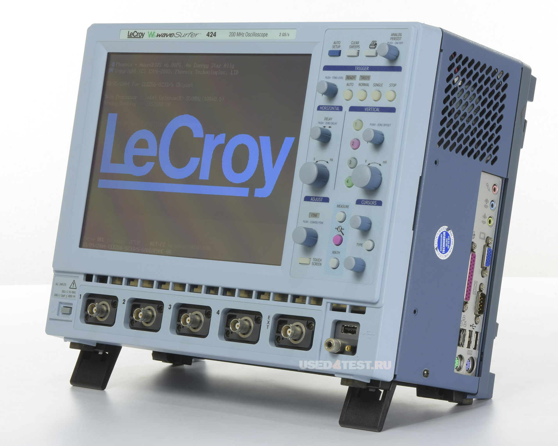 Осциллограф LeCroy WaveSurfer 424
 с полосой пропускания 200 МГц, 4 канала 
 Стоимость указана в Рублях DDP Москва по безналичному расчету включая НДС 20%
