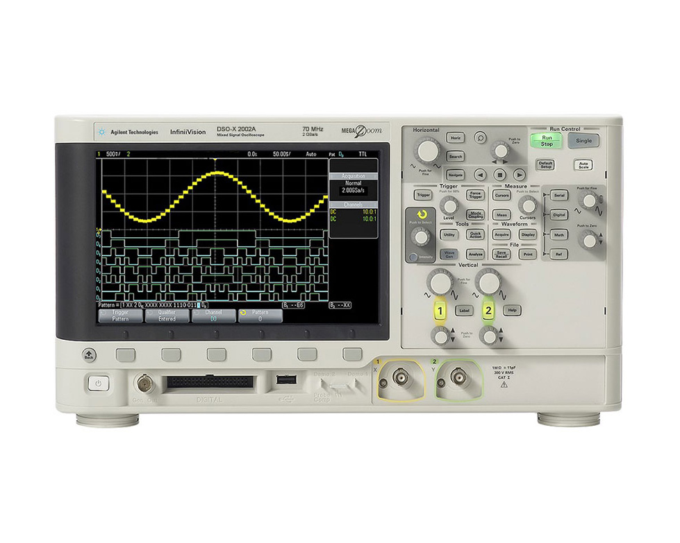 Осциллограф Agilent DSO-X-2002Aс полосой пропускания 70 МГц, 2 канала