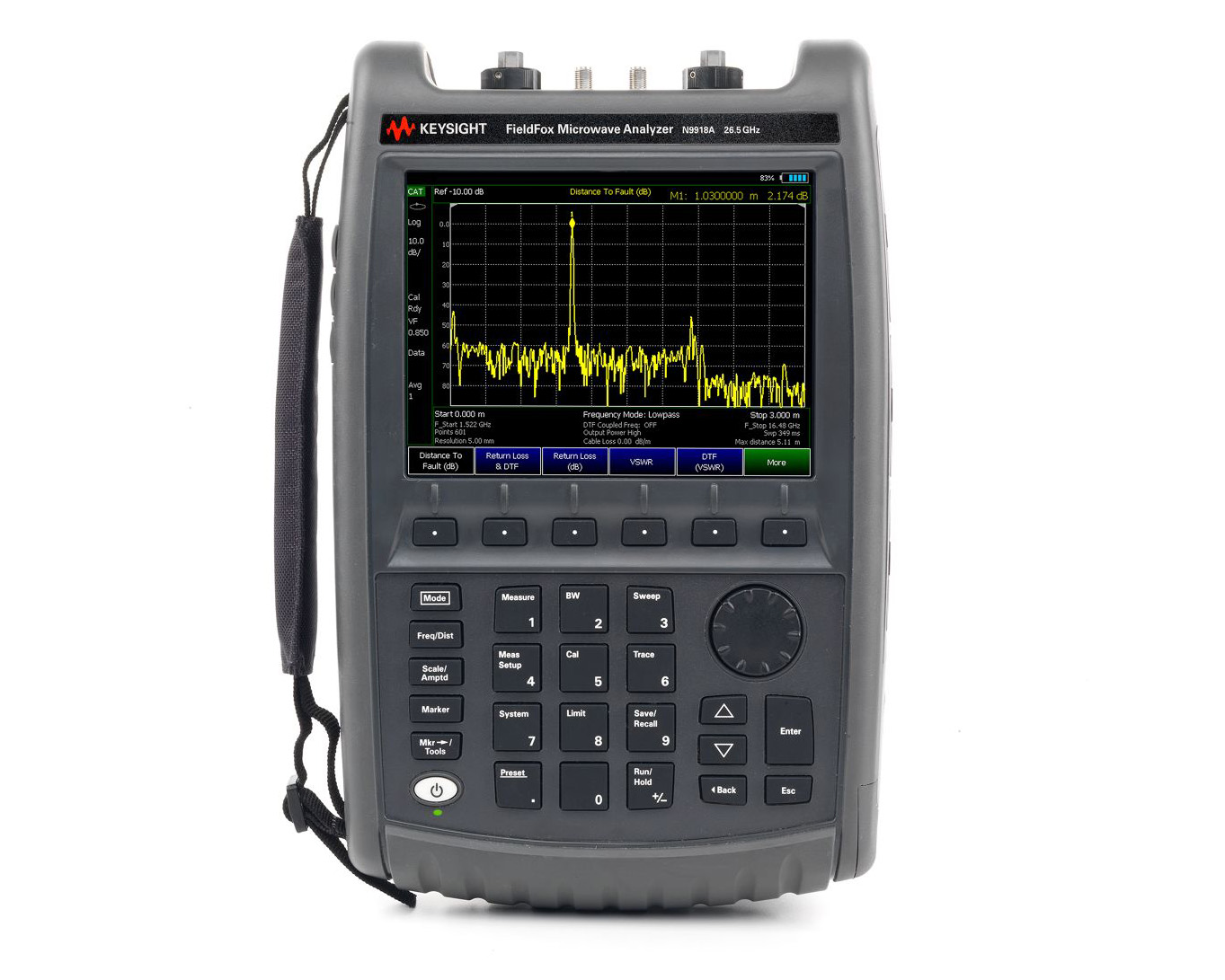 Портативный комбинированный ВЧ /СВЧ-анализатор
 с функциями анализатора спектра,
 векторного анализатора цепей, измерителя мощности
 Keysight FieldFox N9918A 
 

	 Диапазон SA: 100 кГц - 26,5 ГГц 
	 Диапазон АФУ, ВАЦ: 30 кГц - 26,5 ГГц 
