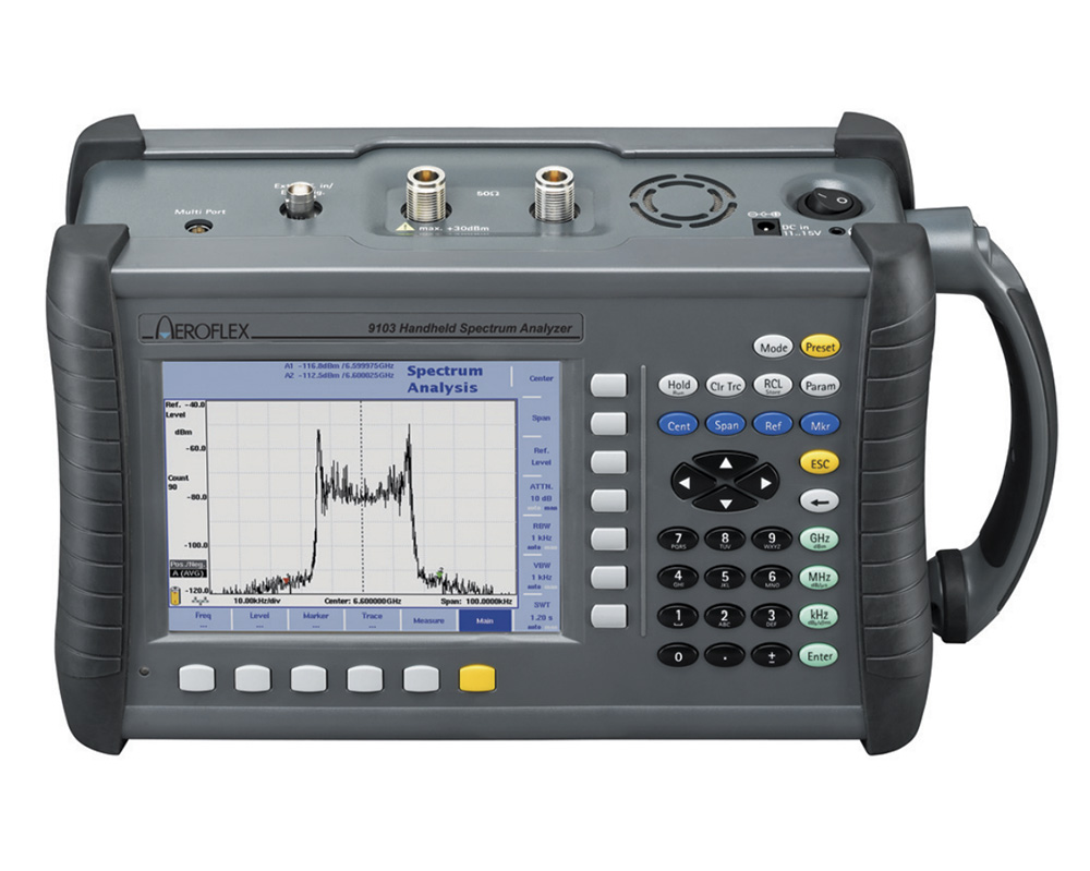 Анализатор спектра Aeroflex 9102с диапазоном от 100 кГц до 4 ГГц 
