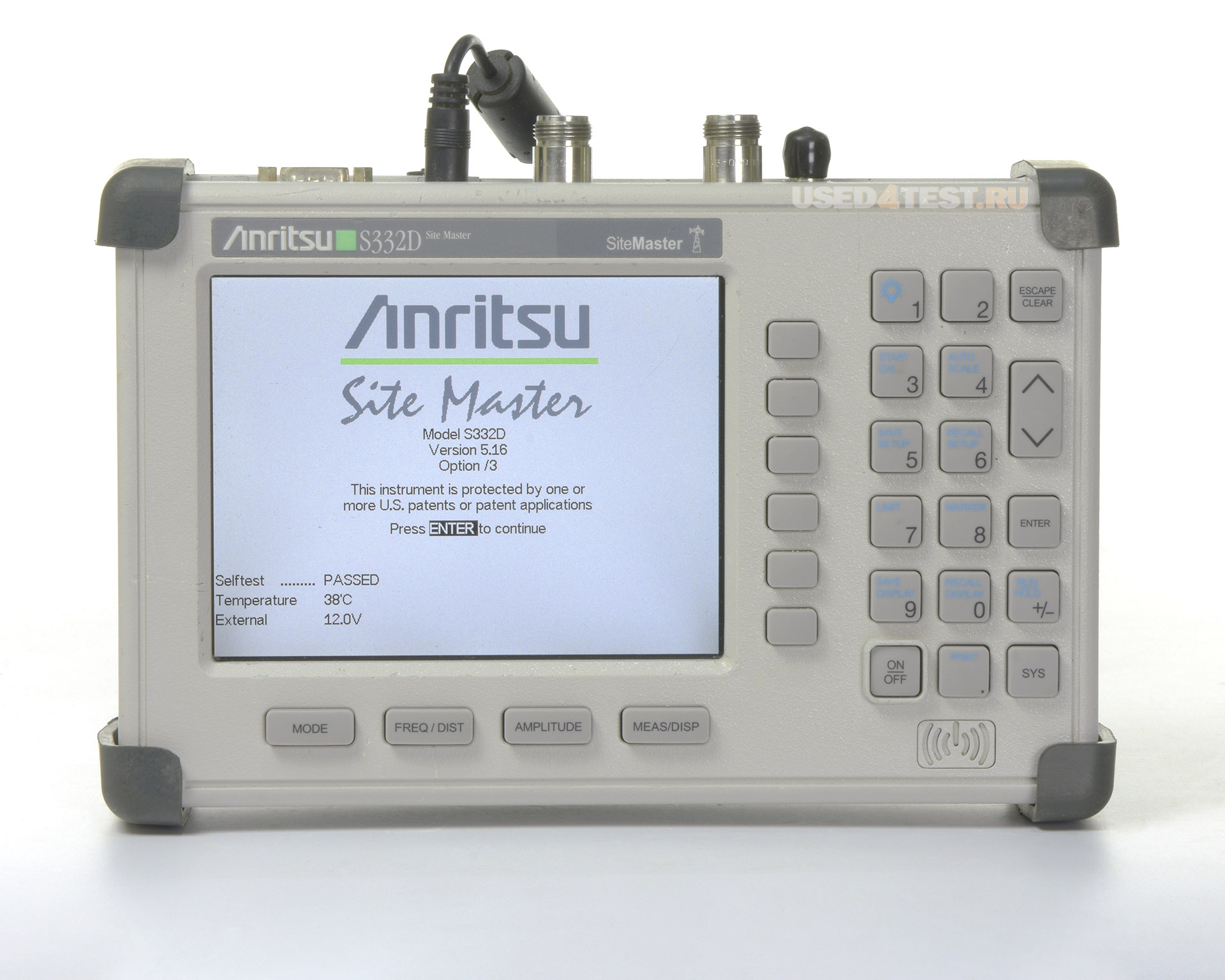 Anritsu Site Master S332Dпортативный анализатор АФУ до 4 ГГц / анализатор спектра до 3 ГГц
 

 Стоимость указана в Рублях DDP Москва по безналичному расчету включая НДС 20%
